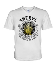 Sheryl The Soul Of A Mermaid The Fire Shirt V-Neck T-Shirt thumbnail