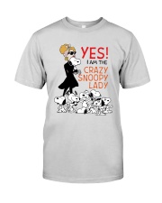Yes I Am The Crazy Snoopy Lady Shirt Premium Fit Mens Tee thumbnail