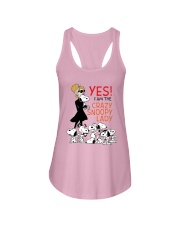 Yes I Am The Crazy Snoopy Lady Shirt Ladies Flowy Tank thumbnail