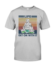 Vintage Yoga Life Get Om With It Shirt Classic T-Shirt tile