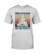 Vintage Yoga Life Get Om With It Shirt Premium Fit Mens Tee thumbnail