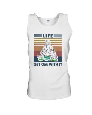 Vintage Yoga Life Get Om With It Shirt Unisex Tank thumbnail