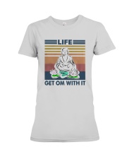 Vintage Yoga Life Get Om With It Shirt Premium Fit Ladies Tee thumbnail