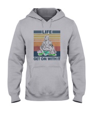 Vintage Yoga Life Get Om With It Shirt Hooded Sweatshirt thumbnail