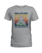Vintage Yoga Life Get Om With It Shirt Ladies T-Shirt thumbnail