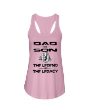 Dad And Son The Legend And The Legacy Shirt Ladies Flowy Tank thumbnail