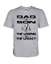 Dad And Son The Legend And The Legacy Shirt V-Neck T-Shirt thumbnail