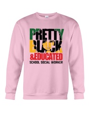 Pretty Black And Educated School Social Shirt Crewneck Sweatshirt thumbnail