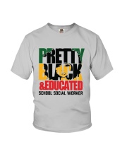 Pretty Black And Educated School Social Shirt Youth T-Shirt thumbnail