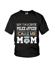 Floral Favorite Police Officer Calls Me Mom Shirt Youth T-Shirt thumbnail