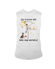 Life Is Better With Wine Dogs And Ballet Shirt Sleeveless Tee thumbnail