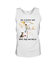 Life Is Better With Wine Dogs And Ballet Shirt Unisex Tank thumbnail