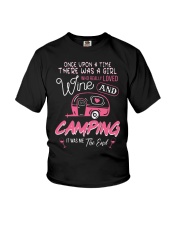 There Was Girl Who Really Loved Wine Camping Shirt Youth T-Shirt thumbnail