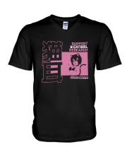Support Catgirl Research Shirt V-Neck T-Shirt thumbnail