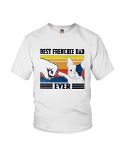 Vintage Best Frenchie Dad Ever Shirt Youth T-Shirt thumbnail