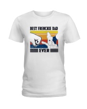 Vintage Best Frenchie Dad Ever Shirt Ladies T-Shirt thumbnail