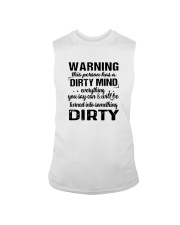Warning This Person Has A Dirty Mind Shirt Sleeveless Tee thumbnail