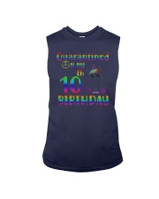 Unicorn Quarantined On My 10th Birthday Shirt Sleeveless Tee thumbnail