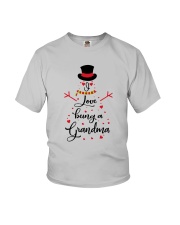 Snowman I Love Being A Grandma Shirt Youth T-Shirt thumbnail