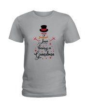 Snowman I Love Being A Grandma Shirt Ladies T-Shirt thumbnail