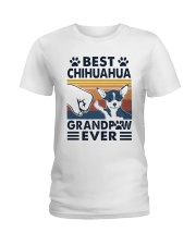 Vintage Best Chihuahua Grandpaw Ever Shirt Ladies T-Shirt thumbnail