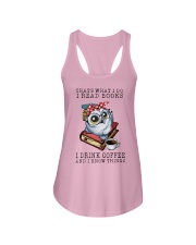 Owl That's What I Do I Read Books Coffee Shirt Ladies Flowy Tank thumbnail