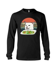 Vintage Retro Woman Yelling At Table Dinner Shirt Long Sleeve Tee thumbnail