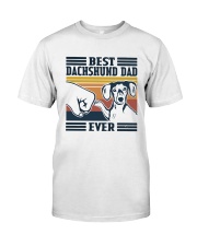 Vintage Best Dachshund Dad Ever Shirt Classic T-Shirt front