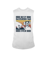 Vintage Best Dachshund Dad Ever Shirt Sleeveless Tee thumbnail