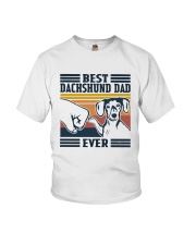 Vintage Best Dachshund Dad Ever Shirt Youth T-Shirt thumbnail
