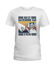 Vintage Best Dachshund Dad Ever Shirt Ladies T-Shirt thumbnail