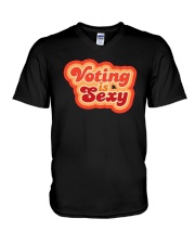 Zach Braff Voting Is Sexy Shirt V-Neck T-Shirt thumbnail