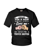 I Asked God For A Man Love Me Truck Driver Shirt Youth T-Shirt thumbnail