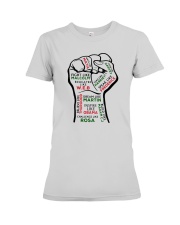 Strong Hand Fight Like Malcolm Educated Shirt Premium Fit Ladies Tee thumbnail