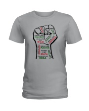 Strong Hand Fight Like Malcolm Educated Shirt Ladies T-Shirt thumbnail