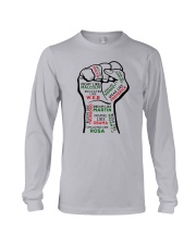 Strong Hand Fight Like Malcolm Educated Shirt Long Sleeve Tee thumbnail