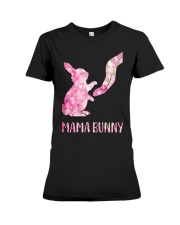 Floral Mama Bunny Shirt Premium Fit Ladies Tee thumbnail