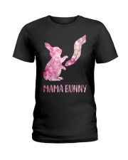 Floral Mama Bunny Shirt Ladies T-Shirt thumbnail