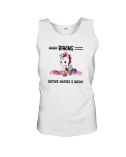 Unicorn Baking Because Murder Is Wrong Shirt Unisex Tank thumbnail