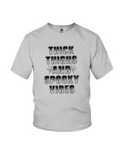 Thick Thighs And Spooky Vibes Shirt Youth T-Shirt thumbnail