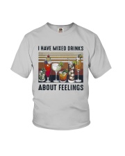Vintage I Have Mixed Drinks About Feelings Shirt Youth T-Shirt thumbnail