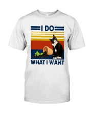 Vintage Cat I Do What I Want Shirt Classic T-Shirt front