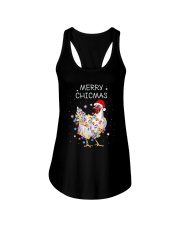 Santa Chicken Merrry Chicmas Shirt Ladies Flowy Tank thumbnail