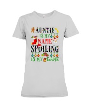 Christmas Auntie My Name Spoiling Is Game Shirt Premium Fit Ladies Tee thumbnail