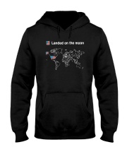 American Flag Landed On The Moon Shirt Hooded Sweatshirt thumbnail