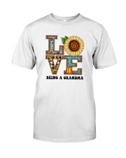 Sunflower Love Being A Grandma Shirt Classic T-Shirt front