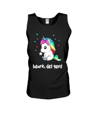 Unicorn Beurk Des Gens Shirt Unisex Tank thumbnail