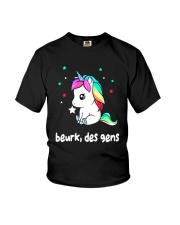 Unicorn Beurk Des Gens Shirt Youth T-Shirt thumbnail