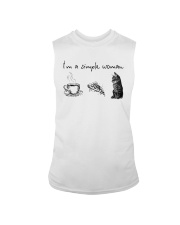 I'm A Simple Woman Tea Pizza Cat Shirt Sleeveless Tee thumbnail