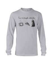 I'm A Simple Woman Tea Pizza Cat Shirt Long Sleeve Tee thumbnail